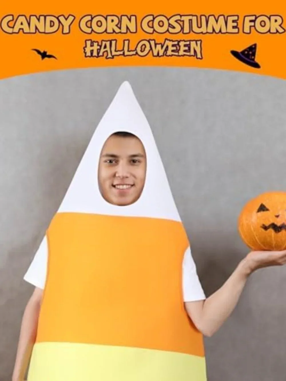 Fun Halloween Candy Corn Costume Cosplay Outfit for Parties & Events